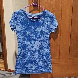 Blue Burnout T-Shirt